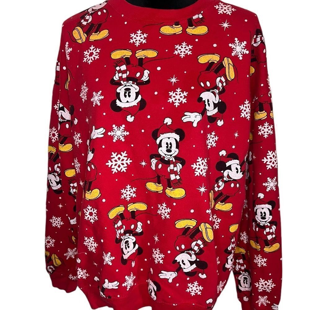 UGLY CHRISTMAS SWEATER DISNEY MICKEY MOUSE‎ HOLIDAY SIZE MEDIUM - Picture 3 of 8